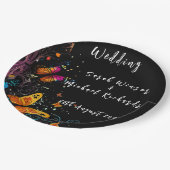 蝶お洒落園はがき ペーパープレート (アングル)