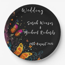 蝶お洒落園はがき ペーパープレート