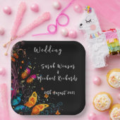 蝶お洒落園はがき ペーパープレート (パーティー)