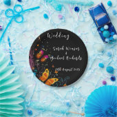 蝶お洒落園はがき ペーパープレート (パーティー)