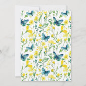 蝶お洒落園1歳の誕生日 招待状 (裏面)