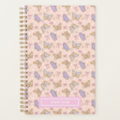 蝶お洒落女パーソナライズされた性 プランナー手帳 (正面)