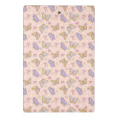 蝶お洒落女パーソナライズされた性 ミニクリップボード (裏面)