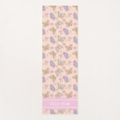 蝶お洒落女パーソナライズされた性 ヨガマット (正面)