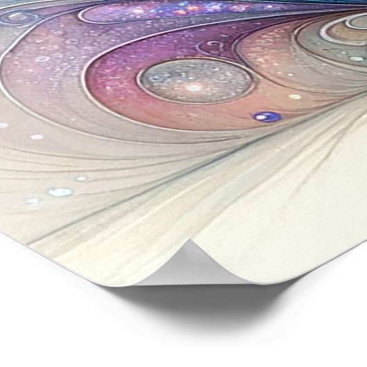 蝶お洒落寝室のポスター ポスター (角)