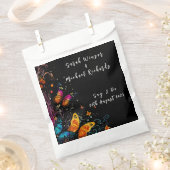 蝶お洒落庭園の結婚式 フェイバーバッグ (クリップ留めされた状態)