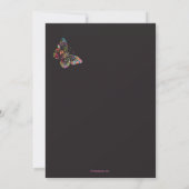 蝶お洒落招待状 招待状 (裏面)