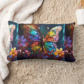 蝶お洒落枕 ランバークッション (ブランケット)