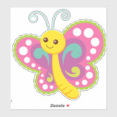 蝶お洒落漫画のシール シール (シート)