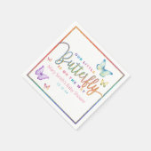 蝶お洒落赤ちゃんシャワーナプキンス – 春 スタンダードカクテルナプキン (角)