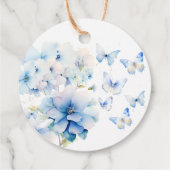 蝶お洒落赤ちゃんシャワー フェイバータグ (裏面)