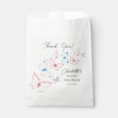 蝶お洒落赤ちゃんシャワー フェイバーバッグ (正面)