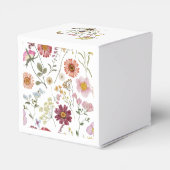 蝶お洒落赤ちゃんシャワー フェイバーボックス (裏面サイド)