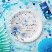 蝶お洒落赤ちゃんシャワー ペーパープレート (パーティー)