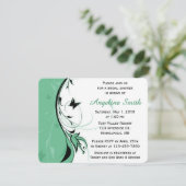 蝶お洒落 |グリーンフローラブライダルシャワー 招待状 (スタンド正面)