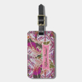 蝶お洒落 ラゲッジタグ (正面縦)