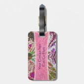 蝶お洒落 ラゲッジタグ (裏面縦)