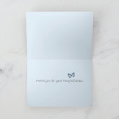 蝶からの感謝 サンキューカード (内部)