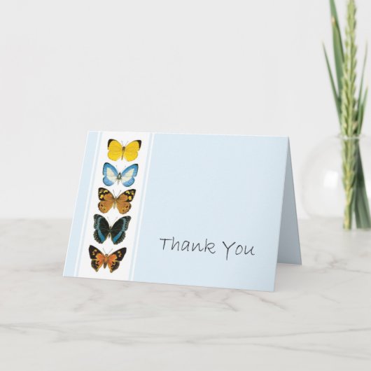 蝶からの感謝 サンキューカード (正面)