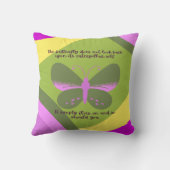 蝶からの教訓 クッション (裏面)