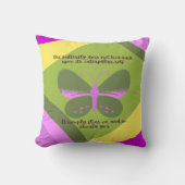 蝶からの教訓 クッション (正面)