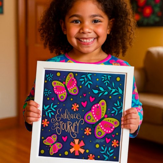 蝶かわいらし々が旅のインスピレーションを受け入れる ポスター