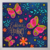 蝶かわいらし々が旅のインスピレーションを受け入れる ポスター (正面)