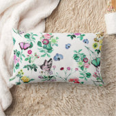 蝶かわいらしと花 ランバークッション (ブランケット)