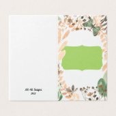 蝶かわいらしの内空白ののグリーティングカード (外部フラット)