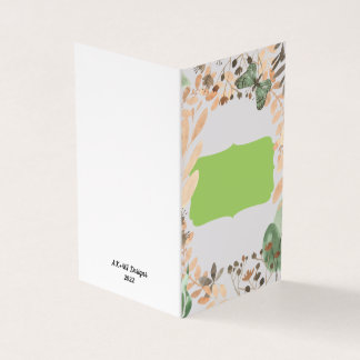 蝶かわいらしの内空白ののグリーティングカード