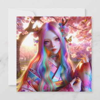 蝶かわいらしの神秘的なエーテルの女性