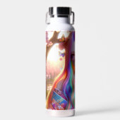 蝶かわいらしの神秘的なエーテルの女性 ウォーターボトル (正面)