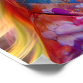 蝶かわいらしの神秘的なエーテルの女性 ポスター (角)