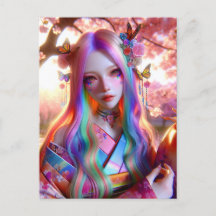 蝶かわいらしの神秘的なエーテルの女性