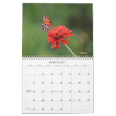 蝶かわいらしカレンダー カレンダー (3月 2027)