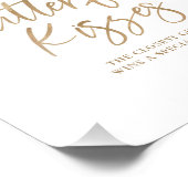 蝶かわいらしキス赤ちゃんシャワーゲーム フォトプリント            (角)