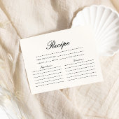 蝶かわいらしレシピブライダルシャワー エンクロージャーカード