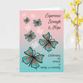 蝶かわいらし回収誕生日記念日 カード (黄色い花)