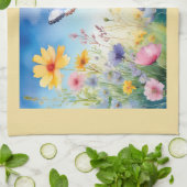 蝶かわいらし園の水彩蝶 キッチンタオル (折り畳み)