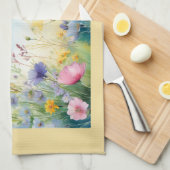 蝶かわいらし園の水彩蝶 キッチンタオル (四つ折り)