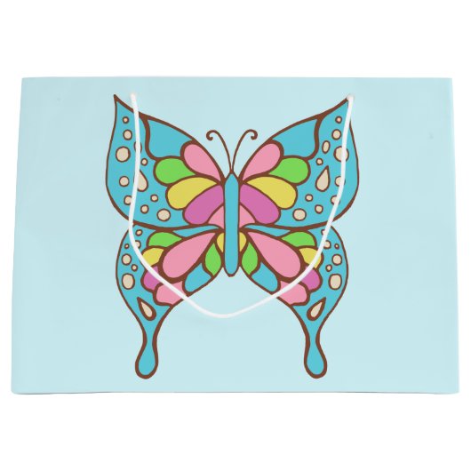 蝶かわいらし抱き枕 ラージペーパーバッグ (正面)