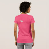 蝶かわいらし抽象芸術アートへ衣服 Tシャツ (裏面フル)