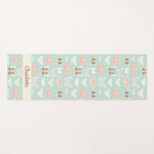 蝶かわいらし模様 ヨガマット (正面(横))