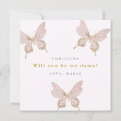 蝶かわいらし玉提案キンセアニェラ 招待状 (正面)