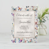 蝶かわいらし真珠 招待状 (スタンド正面)