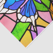 蝶かわいらし色のステンドグラスの切り離し 薄葉紙 (詳細)
