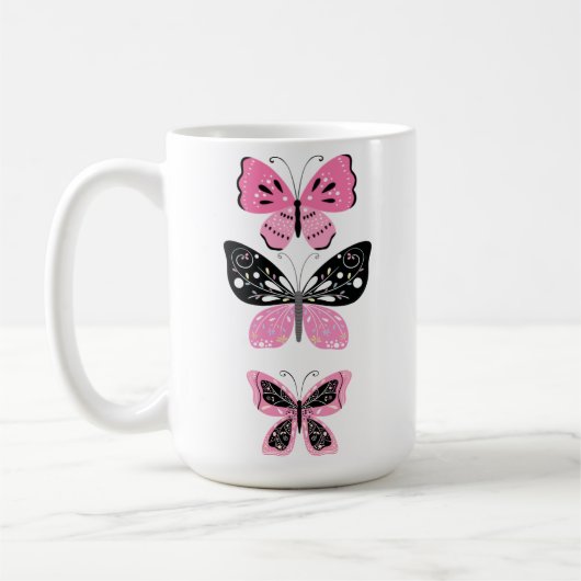蝶かわいらし類 コーヒーマグカップ (左)