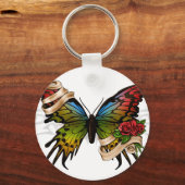 蝶かわいらし キーホルダー (正面)
