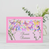 蝶かわいらし、Sweet sixteen招待状 招待状 (スタンド正面)