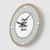 蝶があなたのフォトウォール時計をフレーム ラージ壁時計 (傾斜)